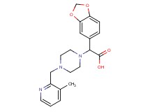 1,3-benzodioxol-5-yl{4-[(3-methylpyridin-2-yl)methyl]piperazin-1-yl}acetic acid