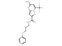 5-methyl-N-(3-phenoxypropyl)-7-(trifluoromethyl)pyrazolo[1,5-a]pyrimidine-2-carboxamide