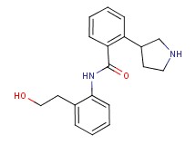 N-[2-(2-hydroxyethyl)phenyl]-2-(3-pyrrolidinyl)benzamide