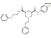 (3R,5S)-N-(4-fluorophenyl)-N'-(2-phenoxyethyl)-1-(2-phenylethyl)-3,5-piperidinedicarboxamide