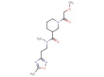 1-(methoxyacetyl)-N-methyl-N-[2-(5-methyl-1,2,4-oxadiazol-3-yl)ethyl]-3-piperidinecarboxamide