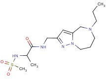 N~2~-(methylsulfonyl)-N~1~-[(5-propyl-5,6,7,8-tetrahydro-4H-pyrazolo[1,5-a][1,4]diazepin-2-yl)methyl]alaninamide
