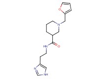 1-(2-furylmethyl)-N-[2-(1H-imidazol-4-yl)ethyl]piperidine-3-carboxamide