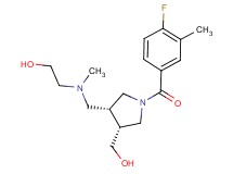 2-[{[(3R*,4R*)-1-(4-fluoro-3-methylbenzoyl)-4-(hydroxymethyl)pyrrolidin-3-yl]methyl}(methyl)amino]ethanol