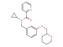 N-cyclopropyl-N-[3-(tetrahydro-2H-pyran-2-ylmethoxy)benzyl]-2-pyridinecarboxamide