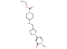 ethyl 4-({[1-(1-methyl-6-oxo-1,6-dihydropyridazin-4-yl)pyrrolidin-3-yl]methyl}amino)piperidine-1-carboxylate