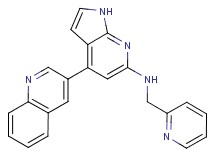 N-(pyridin-2-ylmethyl)-4-quinolin-3-yl-1H-pyrrolo[2,3-b]pyridin-6-amine