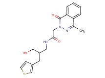 N-[3-hydroxy-2-(3-thienylmethyl)propyl]-2-(4-methyl-1-oxo-2(1H)-phthalazinyl)acetamide