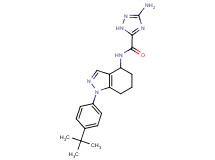 3-amino-N-[1-(4-tert-butylphenyl)-4,5,6,7-tetrahydro-1H-indazol-4-yl]-1H-1,2,4-triazole-5-carboxamide