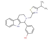 3-{2-[(4-isopropyl-1,3-thiazol-2-yl)methyl]-2,3,4,9-tetrahydro-1H-beta-carbolin-1-yl}phenol