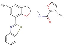 N-{[7-(1,3-benzothiazol-2-yl)-5-methyl-2,3-dihydro-1-benzofuran-2-yl]methyl}-3-methyl-2-furamide