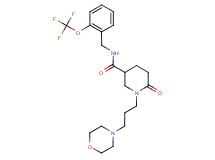 1-[3-(4-morpholinyl)propyl]-6-oxo-N-[2-(trifluoromethoxy)benzyl]-3-piperidinecarboxamide