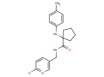N-[(6-chloropyridin-3-yl)methyl]-1-[(4-methylphenyl)amino]cyclopentanecarboxamide
