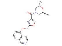 5-[(4-{[(2R*,6S*)-2,6-dimethylmorpholin-4-yl]carbonyl}-1,3-oxazol-2-yl)methoxy]isoquinoline