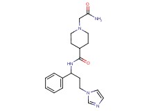 1-(2-amino-2-oxoethyl)-N-[3-(1H-imidazol-1-yl)-1-phenylpropyl]piperidine-4-carboxamide