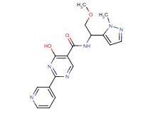 4-hydroxy-N-[2-methoxy-1-(1-methyl-1H-pyrazol-5-yl)ethyl]-2-pyridin-3-ylpyrimidine-5-carboxamide