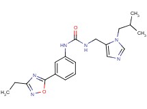 N-[3-(3-ethyl-1,2,4-oxadiazol-5-yl)phenyl]-N'-[(1-isobutyl-1H-imidazol-5-yl)methyl]urea