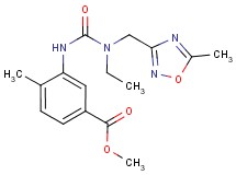methyl 3-[({ethyl[(5-methyl-1,2,4-oxadiazol-3-yl)methyl]amino}carbonyl)amino]-4-methylbenzoate