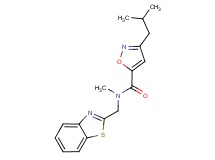 N-(1,3-benzothiazol-2-ylmethyl)-3-isobutyl-N-methyl-5-isoxazolecarboxamide