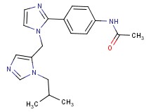 N-(4-{1-[(1-isobutyl-1H-imidazol-5-yl)methyl]-1H-imidazol-2-yl}phenyl)acetamide