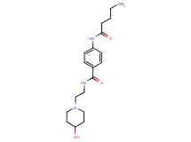 N-[2-(4-hydroxypiperidin-1-yl)ethyl]-4-(pentanoylamino)benzamide
