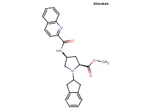 methyl (4S)-1-(2,3-dihydro-1H-inden-2-yl)-4-[(2-quinolinylcarbonyl)amino]-L-prolinate