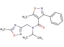 N-isopropyl-5-methyl-N-[(5-methyl-1,2,4-oxadiazol-3-yl)methyl]-3-phenyl-4-isoxazolecarboxamide