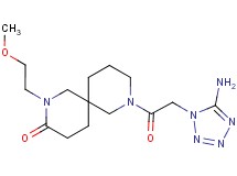 8-[(5-amino-1H-tetrazol-1-yl)acetyl]-2-(2-methoxyethyl)-2,8-diazaspiro[5.5]undecan-3-one