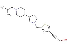 3-(5-{[3-(1-isobutyl-4-piperidinyl)-1-pyrrolidinyl]methyl}-3-thienyl)-2-propyn-1-ol