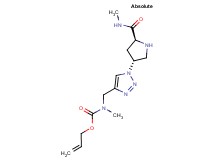 (4R)-4-(4-{[[(allyloxy)carbonyl](methyl)amino]methyl}-1H-1,2,3-triazol-1-yl)-N-methyl-L-prolinamide hydrochloride