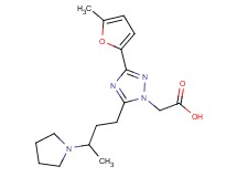 [3-(5-methyl-2-furyl)-5-(3-pyrrolidin-1-ylbutyl)-1H-1,2,4-triazol-1-yl]acetic acid
