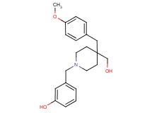 3-{[4-(hydroxymethyl)-4-(4-methoxybenzyl)-1-piperidinyl]methyl}phenol