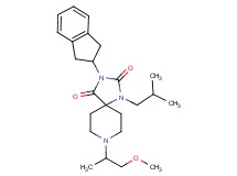 3-(2,3-dihydro-1H-inden-2-yl)-1-isobutyl-8-(2-methoxy-1-methylethyl)-1,3,8-triazaspiro[4.5]decane-2,4-dione