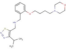 1-(4-isopropyl-1,2,3-thiadiazol-5-yl)-N-[2-(4-morpholin-4-ylbutoxy)benzyl]methanamine