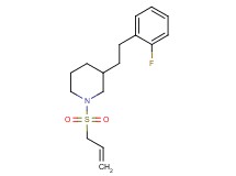1-(allylsulfonyl)-3-[2-(2-fluorophenyl)ethyl]piperidine