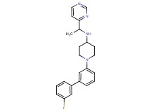 1-(3'-fluoro-3-biphenylyl)-N-[1-(4-pyrimidinyl)ethyl]-4-piperidinamine