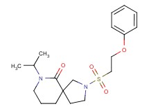 7-isopropyl-2-[(2-phenoxyethyl)sulfonyl]-2,7-diazaspiro[4.5]decan-6-one