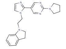 1-{2-[2-(2-pyrrolidin-1-ylpyrimidin-5-yl)-1H-imidazol-1-yl]ethyl}indoline