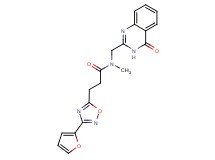 3-[3-(2-furyl)-1,2,4-oxadiazol-5-yl]-N-methyl-N-[(4-oxo-3,4-dihydro-2-quinazolinyl)methyl]propanamide