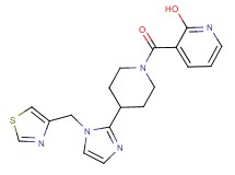 3-({4-[1-(1,3-thiazol-4-ylmethyl)-1H-imidazol-2-yl]-1-piperidinyl}carbonyl)-2-pyridinol