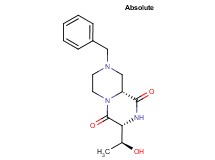 (3R,9aR)-8-benzyl-3-[(1S)-1-hydroxyethyl]tetrahydro-2H-pyrazino[1,2-a]pyrazine-1,4(3H,6H)-dione