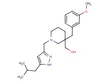 [1-[(5-isobutyl-1H-pyrazol-3-yl)methyl]-3-(3-methoxybenzyl)-3-piperidinyl]methanol