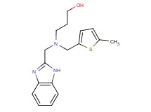 3-{(1H-benzimidazol-2-ylmethyl)[(5-methyl-2-thienyl)methyl]amino}propan-1-ol