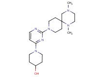 1-[2-(1,4-dimethyl-1,4,9-triazaspiro[5.5]undec-9-yl)pyrimidin-4-yl]piperidin-4-ol
