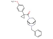 (1S*,5R*)-3-benzyl-6-{[1-(4-methoxyphenyl)cyclopropyl]carbonyl}-3,6-diazabicyclo[3.2.2]nonane