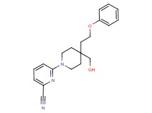 6-[4-(hydroxymethyl)-4-(2-phenoxyethyl)piperidin-1-yl]pyridine-2-carbonitrile