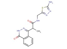 N-[(5-amino-1,3,4-thiadiazol-2-yl)methyl]-2-(4-oxo-3,4-dihydrophthalazin-1-yl)propanamide