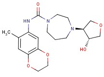4-[(3S*,4R*)-4-hydroxytetrahydrofuran-3-yl]-N-(7-methyl-2,3-dihydro-1,4-benzodioxin-6-yl)-1,4-diazepane-1-carboxamide