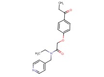 N-ethyl-2-(4-propionylphenoxy)-N-(pyridin-4-ylmethyl)acetamide