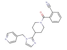 2-({4-[1-(pyridin-4-ylmethyl)-1H-imidazol-2-yl]piperidin-1-yl}carbonyl)benzonitrile
